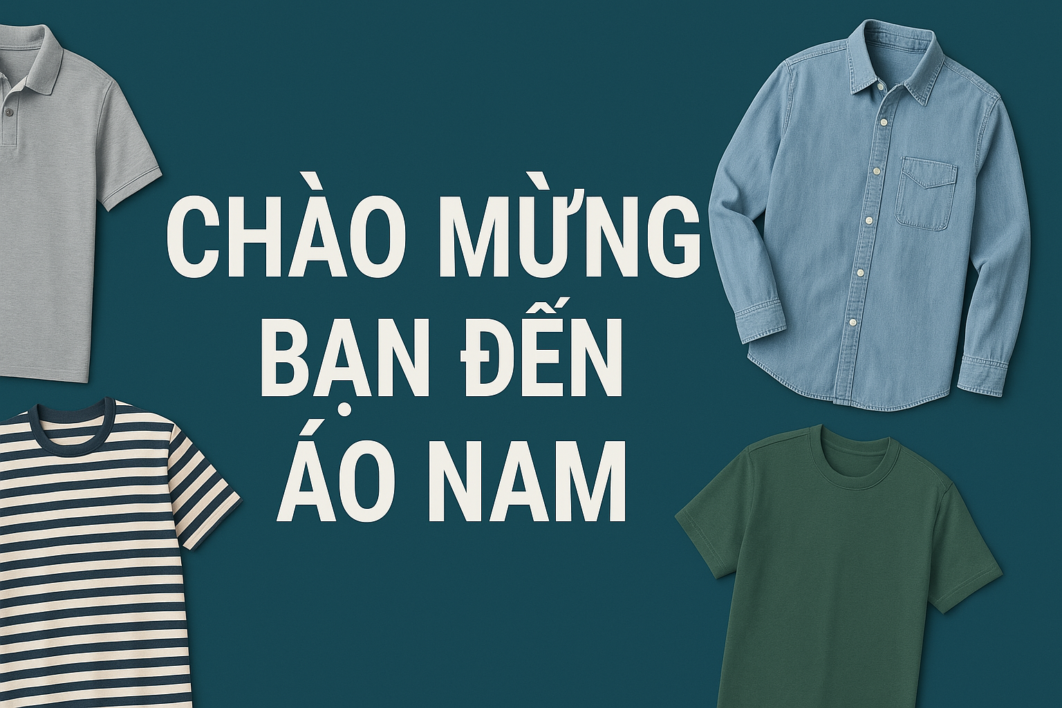 baner áo nam